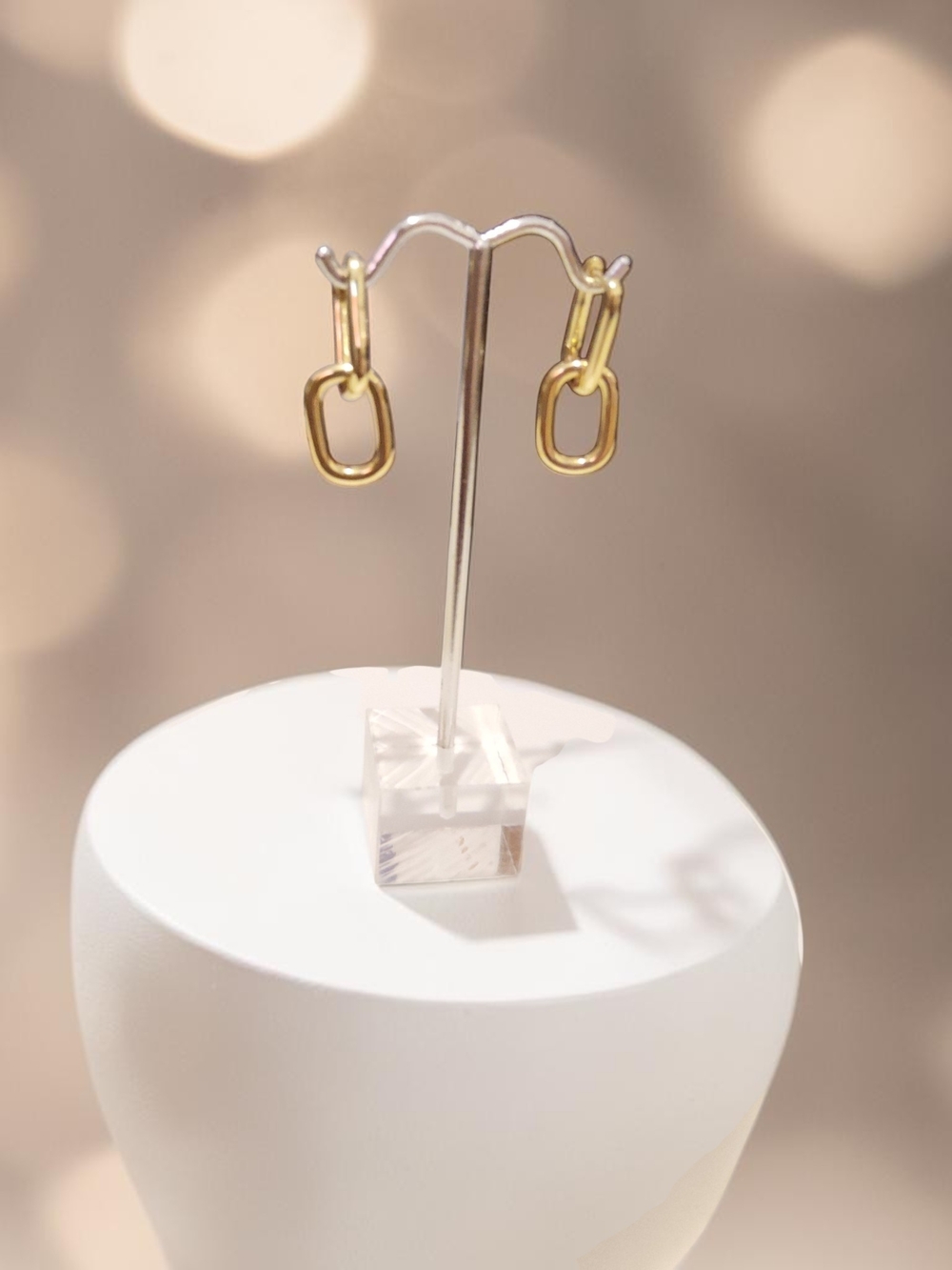 10 / $10 New  Gold Link Drop Earrings - Women Jewelry